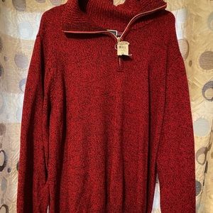 Karen Scott Red/Black marled sweater. 3X NWT